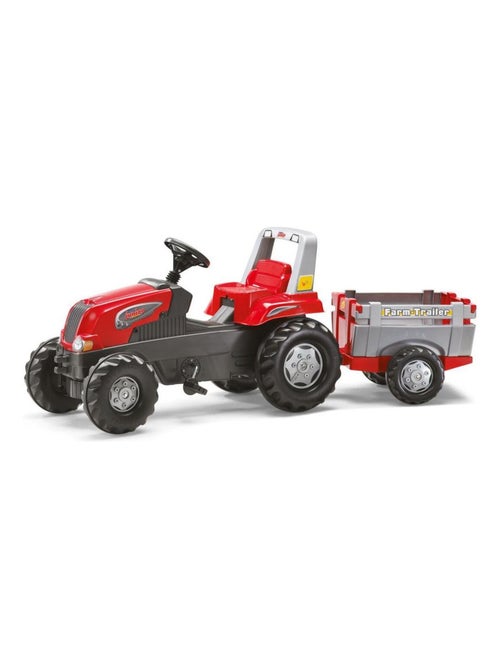 'rolly toys' tracteur a pedales avec remorque rollyjunior rt - Kiabi