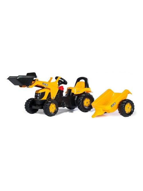 'rolly toys' tracteur a pedales + remorque rollykid jcb - Kiabi