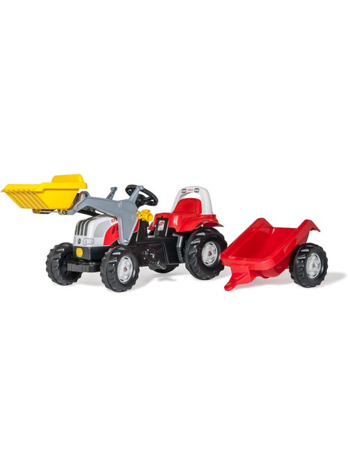 'rolly toys' tracteur a pedales + remorque rollykid steyr 6165 cvt - Kiabi