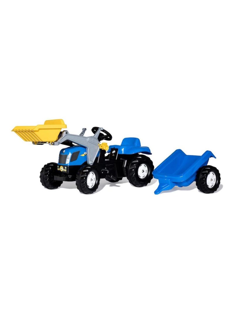 'Rolly Toys' Tracteur a pedales + remorque rollyKid Steyr 6165 CVT Jaune - Kiabi