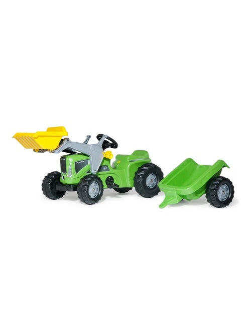 'rolly toys' tracteur a pedales + remorque rollykiddy futura - Kiabi