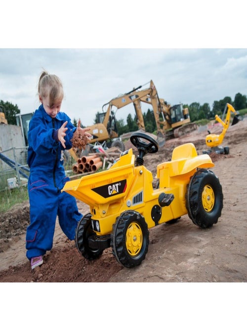'rolly toys' tracteur a pedales rollykid dumper cat - Kiabi
