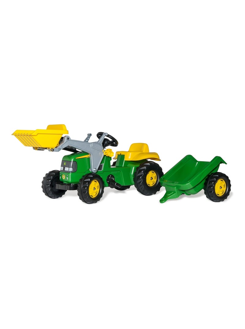 rollyKid John Deere pell Lader avec remorque Vert - Kiabi