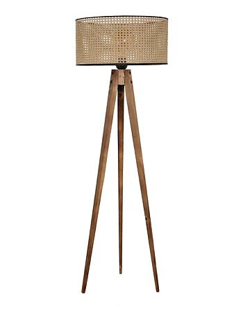 ROMANE - Lampadaire design en bois 153cm