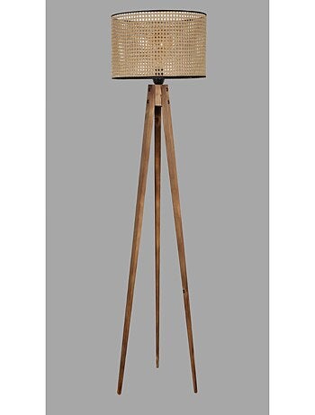 ROMANE - Lampadaire design en bois 153cm