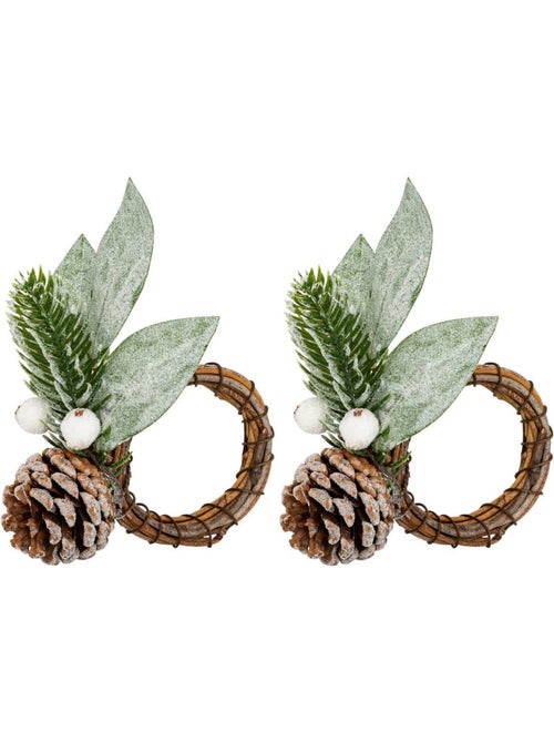 Rond serv branche enneigee x2 - Kiabi