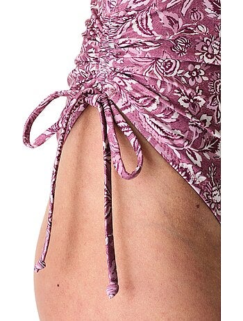 Rosa maillot de bain bandeau à armatures penti