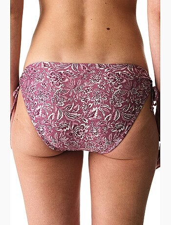 Rosa ring bas de bikini taille mi-haute fleuri penti