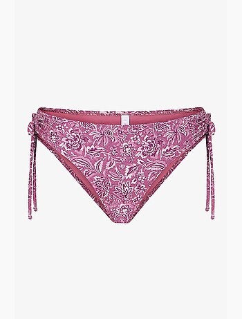 Rosa ring bas de bikini taille mi-haute fleuri penti
