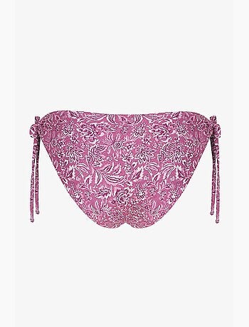 Rosa ring bas de bikini taille mi-haute fleuri penti