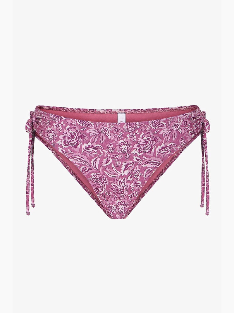 Rosa ring bas de bikini taille mi-haute fleuri penti Blanc Mauve - Kiabi