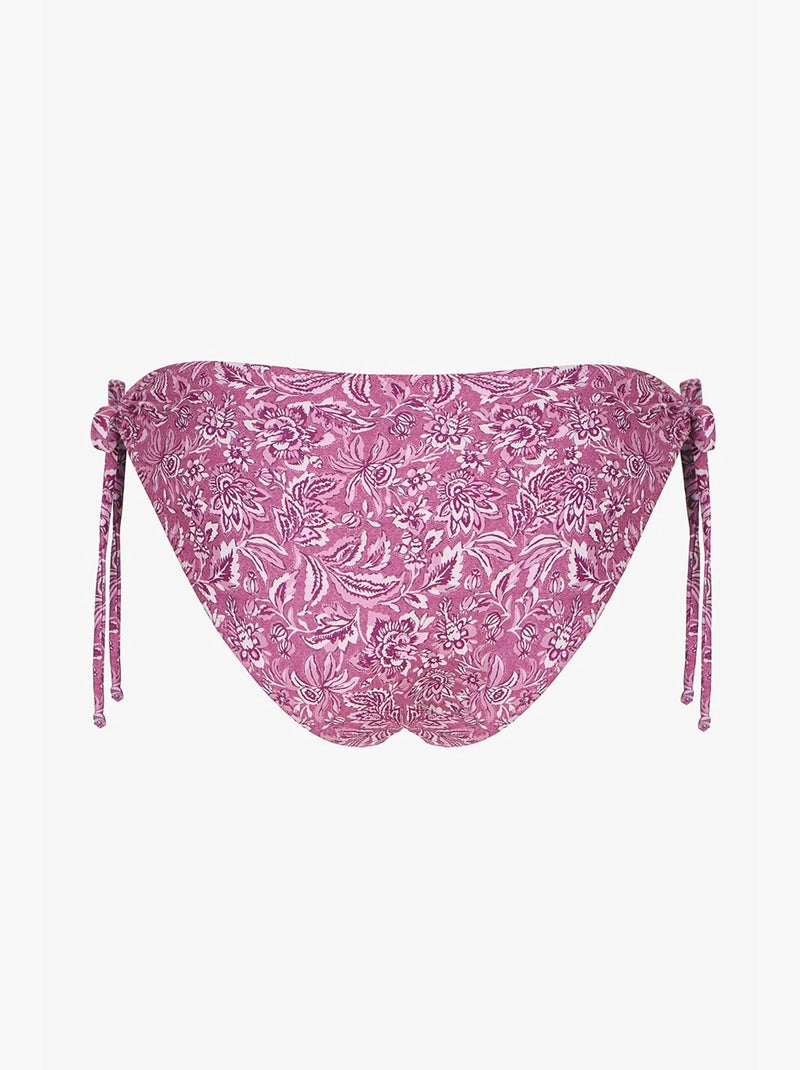 Rosa ring bas de bikini taille mi-haute fleuri penti Blanc Mauve - Kiabi