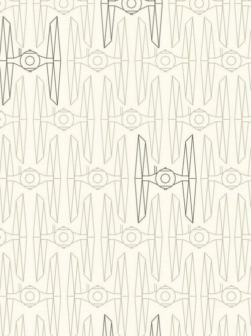 Rouleau de papier peint auto-adhésif - Chasseurs et Vaisseaux Star Wars - Taupe - Kiabi