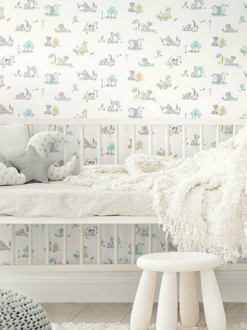 Rouleau de papier peint auto-adhésif - Disney Animaux Bébés - Kiabi