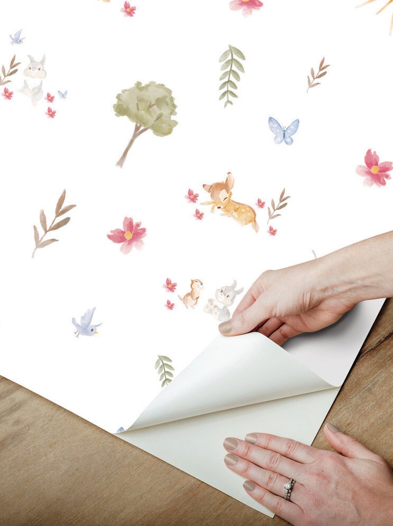 Rouleau de papier peint auto-adhésif - Disney Bambi - Nature Multicolore - Kiabi