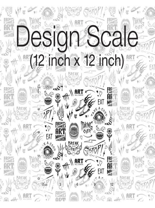 Rouleau de papier peint auto-adhésif - Disney Cruella - Graffitis - Kiabi