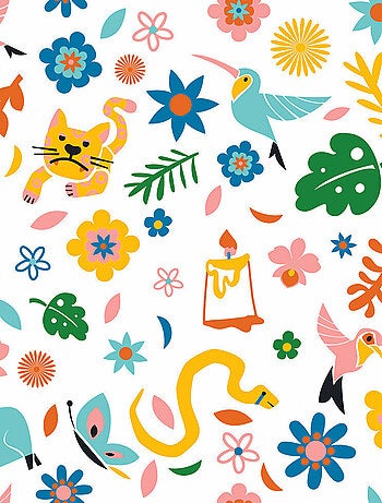 Rouleau de papier peint auto-adhésif - Disney Encanto Jungle