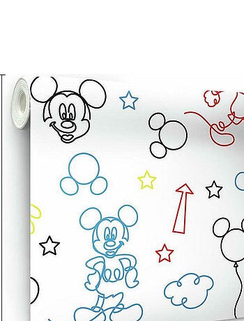 Rouleau de papier peint auto-adhésif - Disney Mickey - Multicolors