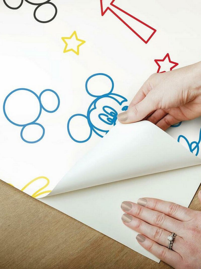 Rouleau de papier peint auto-adhésif - Disney Mickey - Multicolors Multicolore - Kiabi