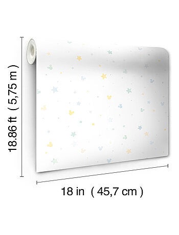 Rouleau de papier peint auto-adhésif - Disney Mickey Mouse - Confettis