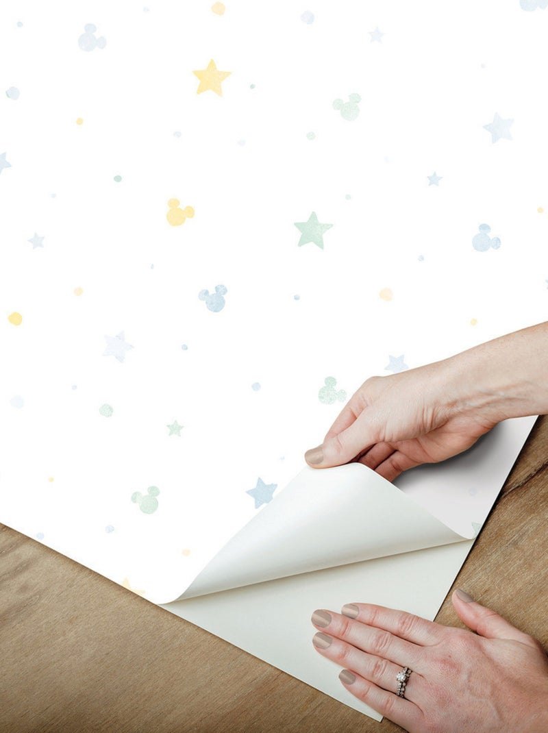 Rouleau de papier peint auto-adhésif - Disney Mickey Mouse - Confettis Multicolore - Kiabi