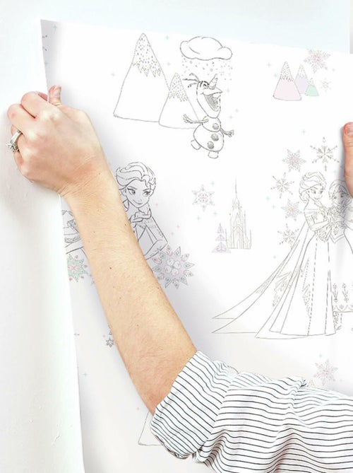 Rouleau de papier peint auto-adhésif - La Reine des Neiges - Kiabi