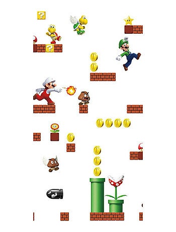 Rouleau de papier peint auto-adhésif - Nin Mario Bros