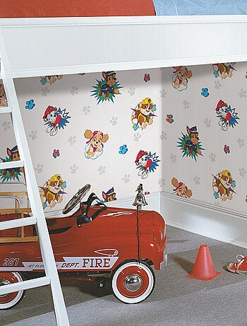 Rouleau de papier peint auto-adhésif - Personnages Pat-Patrouille avec motifs