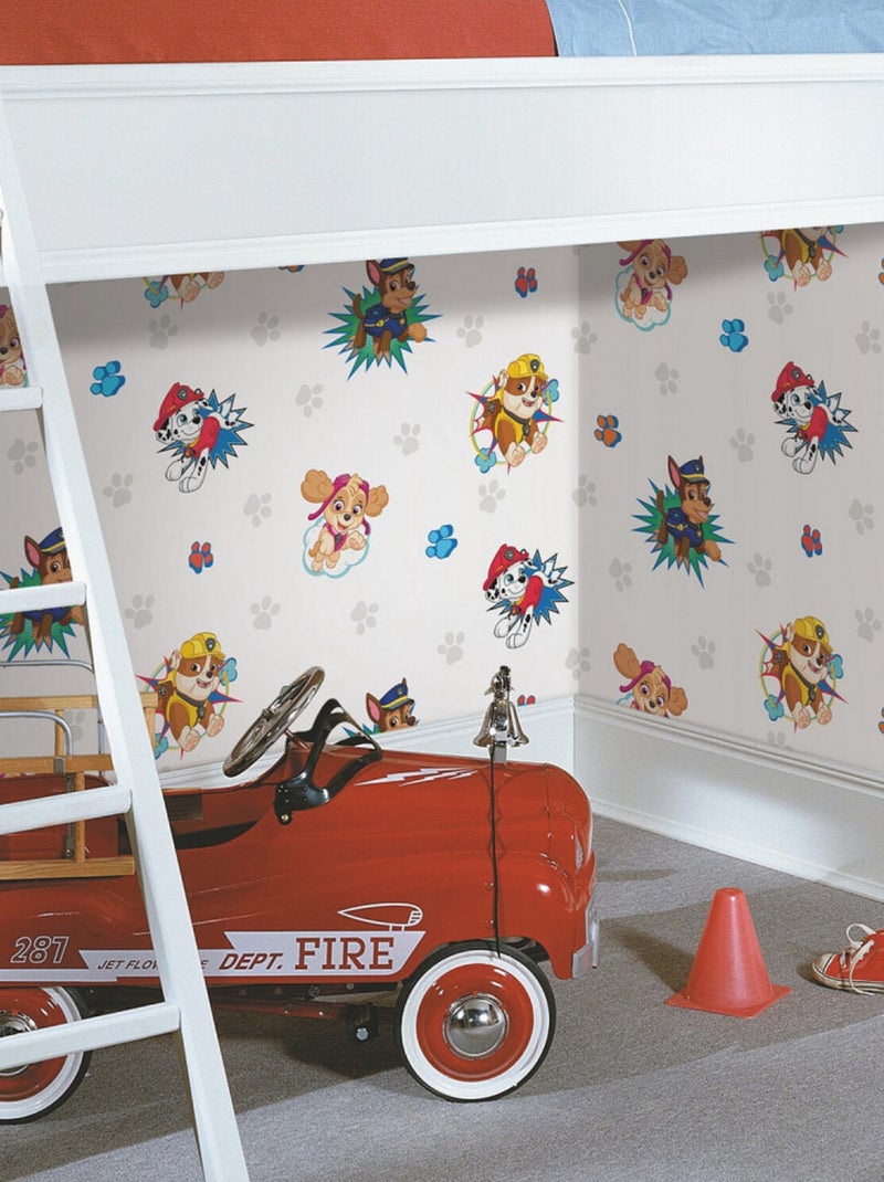 Rouleau de papier peint auto-adhésif - Personnages Pat-Patrouille avec motifs Multicolore - Kiabi
