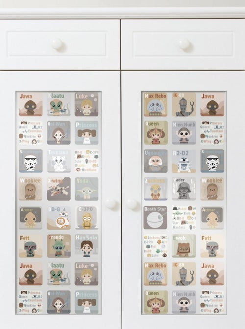 Rouleau de papier peint auto-adhésif - Star Wars - Alphabet pour enfants - Kiabi