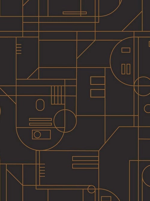 Rouleau de papier peint auto-adhésif - Star Wars Formes Géométriques R2D2 - Noir - Kiabi