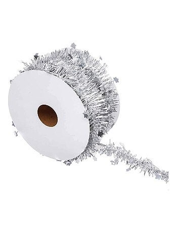 Rouleau guirlande de noel etoile 2 plis 3 m rouge