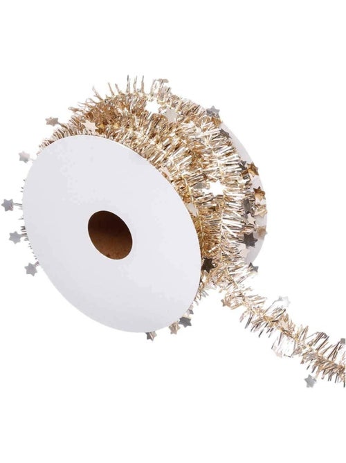 Rouleau guirlande de noel etoile 2 plis 3 m rouge - Kiabi