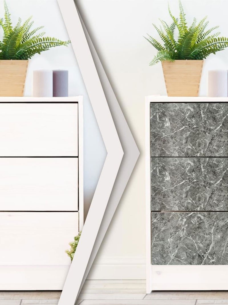 Rouleau sticker aspect marbre Gris Gris Gris - Kiabi