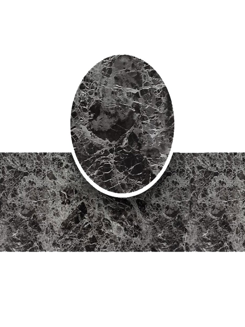 Rouleau sticker aspect marbre Gris Noir - Kiabi