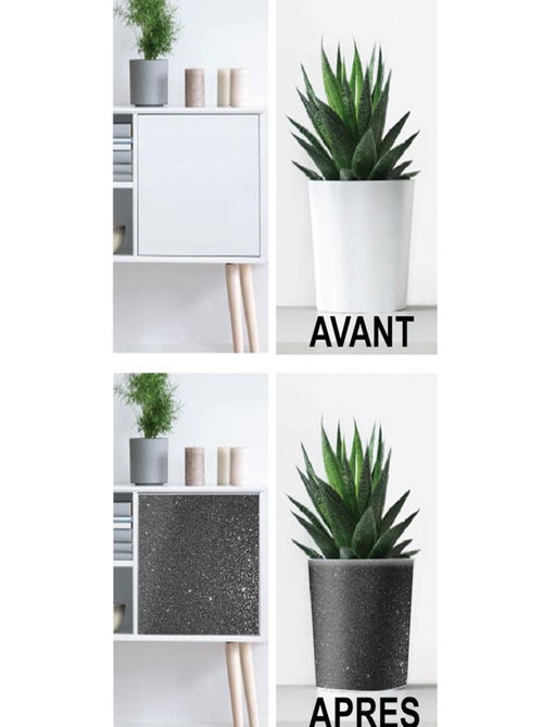 Rouleau sticker pailleté gris - Kiabi