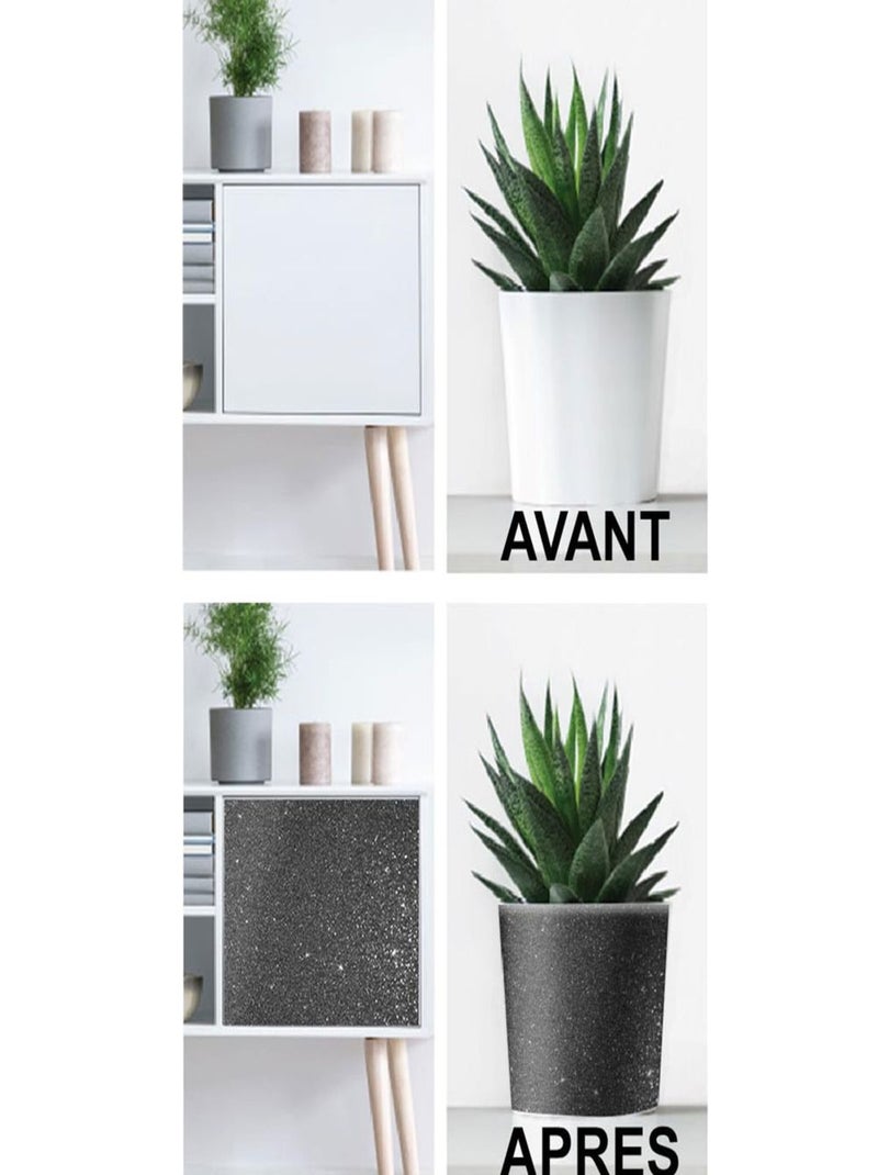 Rouleau sticker pailleté gris Gris - Kiabi