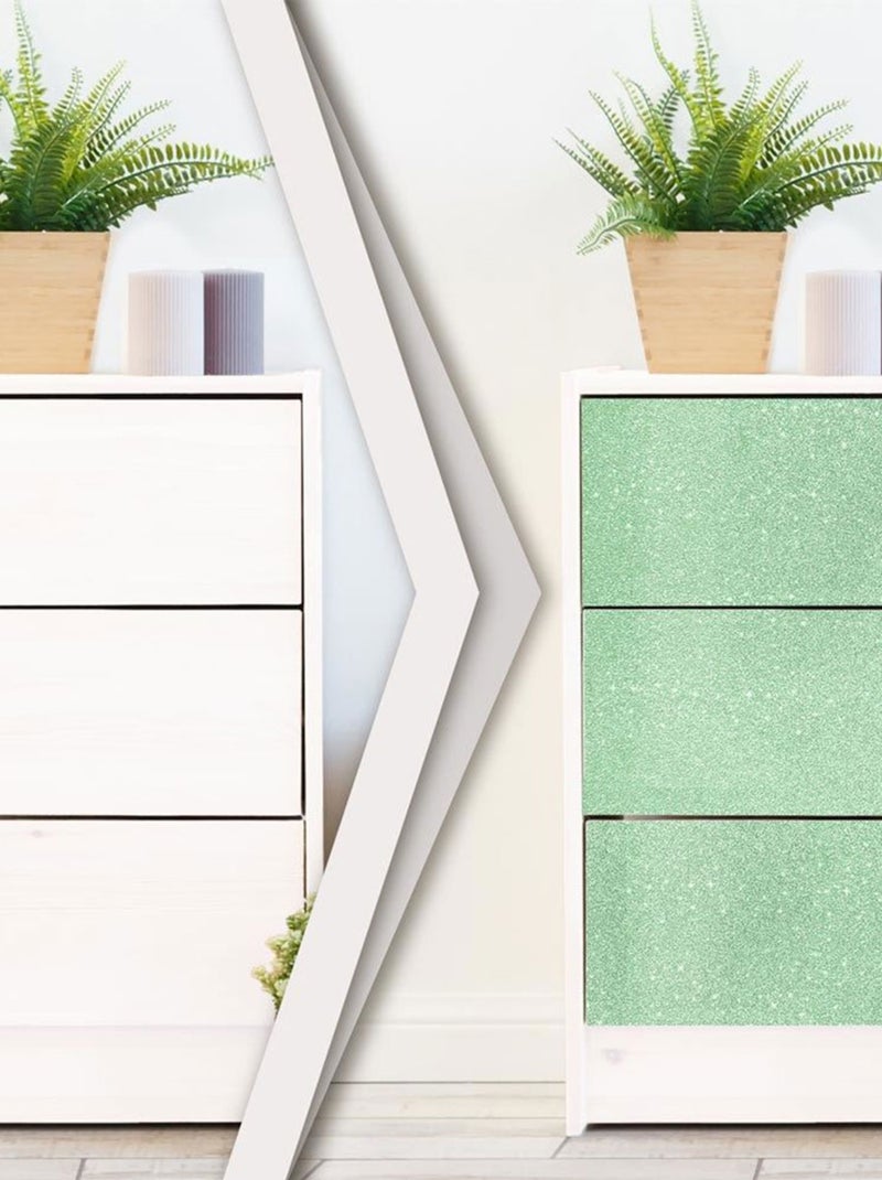 Rouleau sticker pailleté Vert - Kiabi