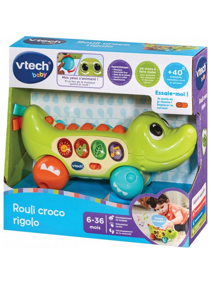 Rouli croco rigolo Crocodile interactif 'Vtech' Vert - Kiabi