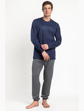 Routine café pour hommes - Pyjama à manches longues