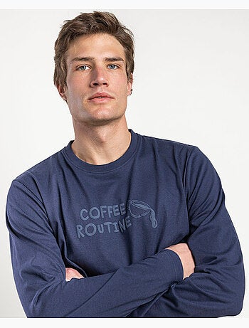 Routine café pour hommes - Pyjama à manches longues