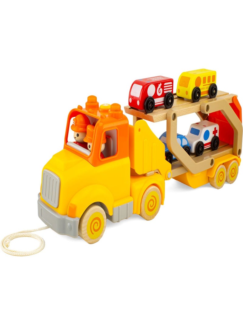 Routoudou - Camion porte voitures Jaune - Kiabi