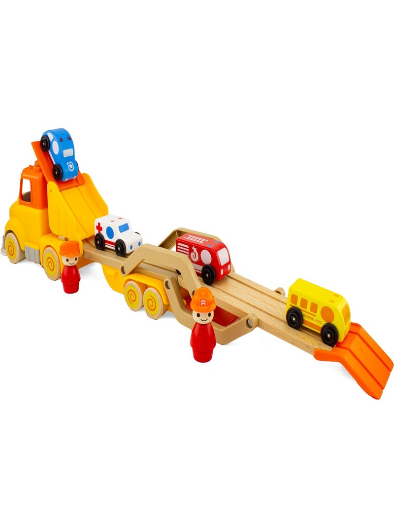 Routoudou - Camion porte voitures Jaune - Kiabi