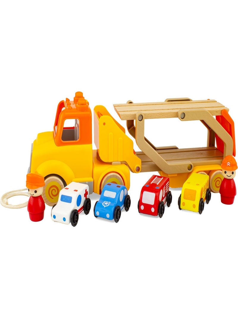 Routoudou - Camion porte voitures Jaune - Kiabi