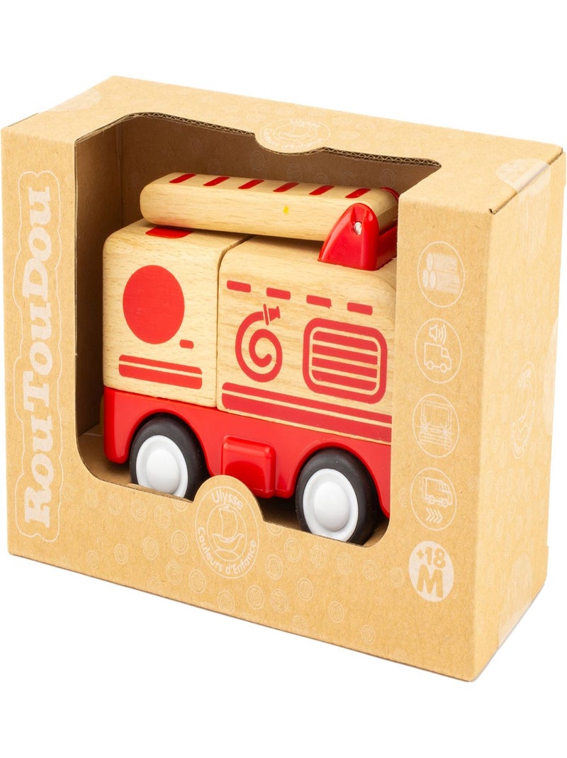 Routoudou - Mini camion de pompier Rouge - Kiabi
