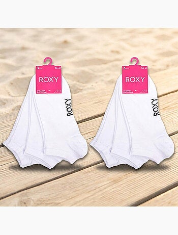 ROXY Chaussettes Fille Sneaker Pack 6 (Lot) - Coton Respirant