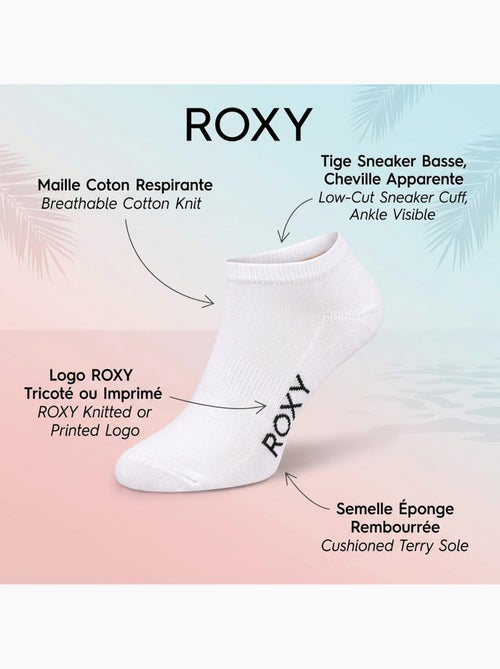 ROXY Chaussettes Fille Sneaker Pack 6 (Lot) - Coton Respirant - Kiabi