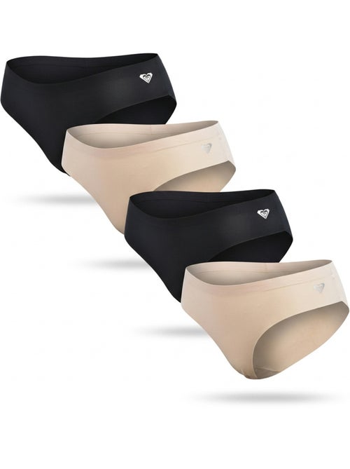 ROXY Culottes Microfibre Invisible Laser Cut x4 - Kiabi ROXY Culottes Microfibre Invisible Laser Cut x4 - Kiabi