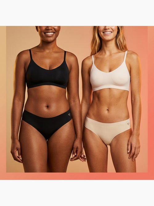 ROXY Culottes Microfibre Invisible Laser Cut x4 - Kiabi ROXY Culottes Microfibre Invisible Laser Cut x4 - Kiabi