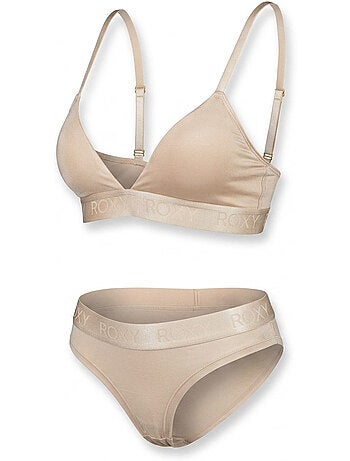 ROXY Ensemble Bralette Triangle Culotte Femme Modal Licence Officielle